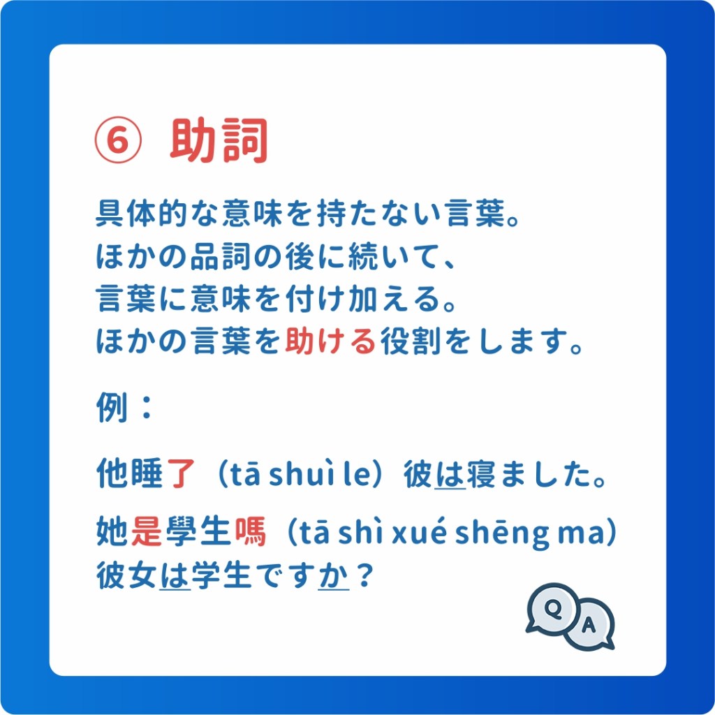 華語の文法・第一課「品詞」 – 音速台湾華語